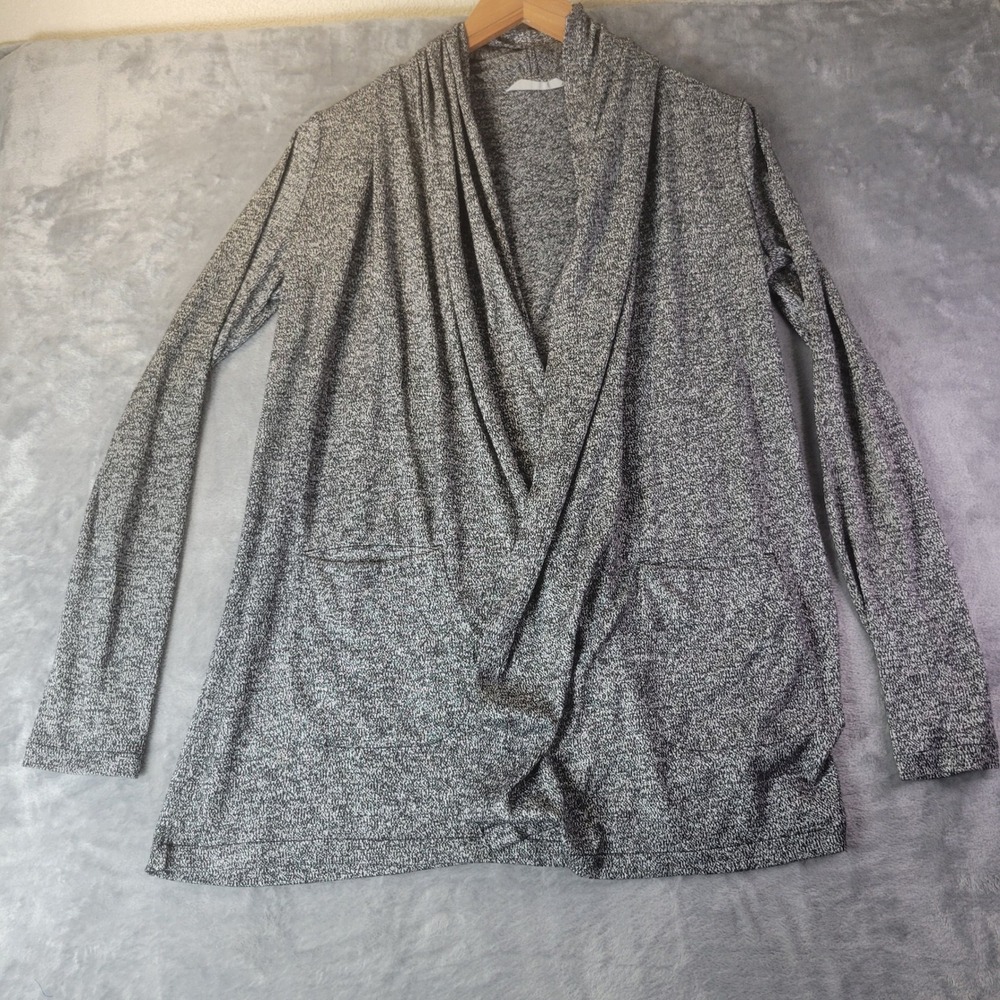 Athleta Womens XXS Gray Heather Wrap Front Long Sleeve Cardigan Elevated Basics